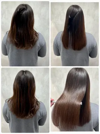 セミロング 満足度⭕️縮毛矯正師 谷口にお任せを👍のヘアスタイル