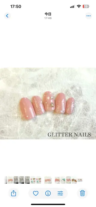 ネイル GLITTER NAILS所属・glitter na ils AYAのネイルデザイン