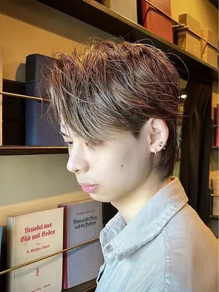 ミディアム メンズ ヒロ銀座ヘアーサロン 銀座一丁目店所属・HIRO GINZA 銀座一丁目店のヘアスタイル