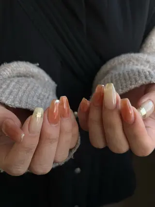 ネイル Ray. ちゅるん系ニュアンスのネイルデザイン