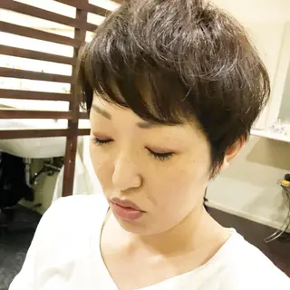 ショート カラー ママ美容師 ＊ヒマワリのヘアスタイル