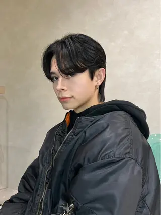 メンズ アイブロウ 韓国風艶カラー 🇰🇷🩶/REIのヘアスタイル