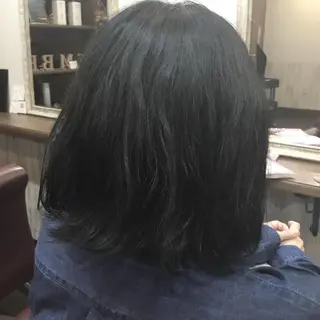 ミディアム カラー パーマ 金崎 新吾のヘアスタイル