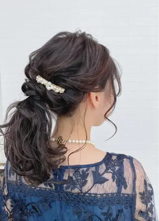 セミロング ヘアアレンジ GRANLUSSO 〜グランルッソ駅前店所属・木口 嘉美のヘアスタイル