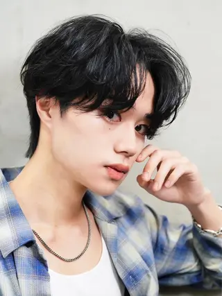 ショート パーマ メンズ MEN'S  HAIR SENSE 渋谷神南所属・🔥メンズ特化🔥 YUTAのヘアスタイル