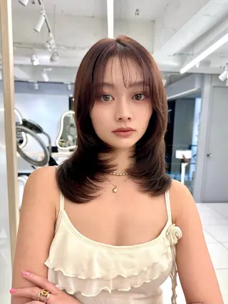 セミロング ショート/ボブ/ 白髪ぼかし/しんやのヘアスタイル