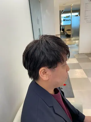 パーマ メンズ コテ巻き風パーマ 藤澤　知彌のヘアスタイル