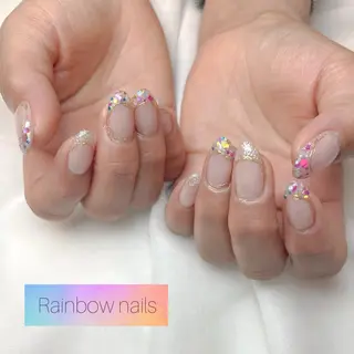 ネイル Rainbow nailsくろちゃんのネイルデザイン