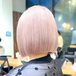 ショート カラー 🎀韓国ボブ/ハイト ーン/まりん🎀のヘアスタイル