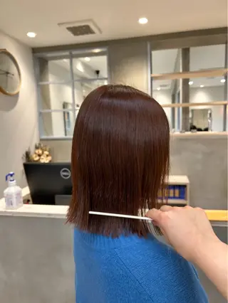 カラー ukyo/カラー/ ブリーチ/ハイライトのヘアスタイル