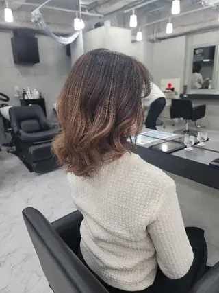 セミロング カラー ヘアアレンジ Endearing所属・❇️安達 優心❇️ レイヤー/艶髪特化のヘアスタイル