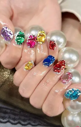 ミディアム TAKAMATSU RINAのネイルデザイン