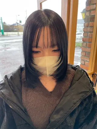 ミディアム 澤田 真凛のヘアスタイル