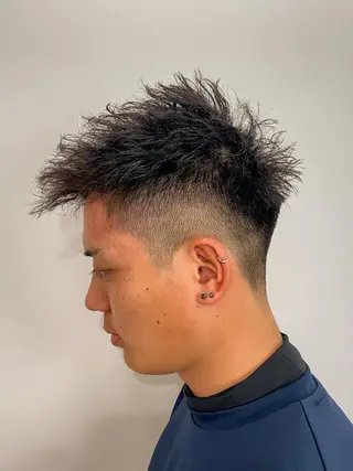 ショート パーマ メンズ FRISEUR smile&gentleman所属・【川西能勢口駅1分】 木村　翔乃佑のヘアスタイル