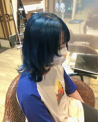 ミディアム カラー パーマ/ハイトーン スパイキー/神田正紀のヘアスタイル