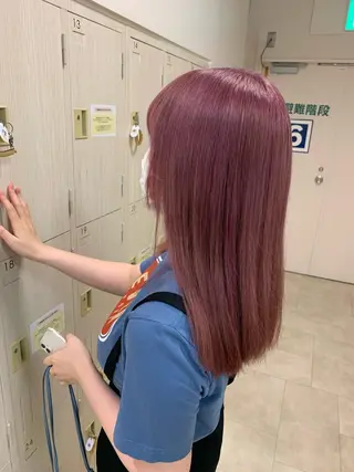 ミディアム カラー 暖色専門美容師🎀 お客様満足度◎のヘアスタイル