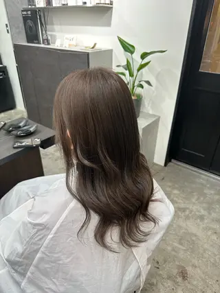 カラー ブリーチなしWカラー 透明感/美髪/ユウゴのヘアスタイル