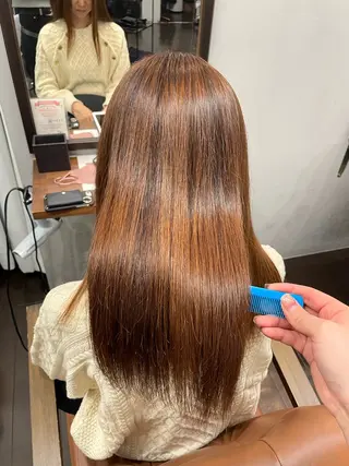 ロング 艶・暖色カラー/ メンズ/名駅/ユキハのヘアスタイル