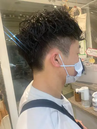 パーマ メンズ Cocorokara所属・カナザワ アリッサのヘアスタイル