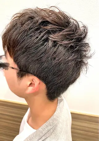 ミディアム メンズ 田中 美穂のヘアスタイル