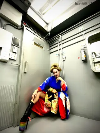 ロング KAH所属・Koichi Satoのヘアスタイル