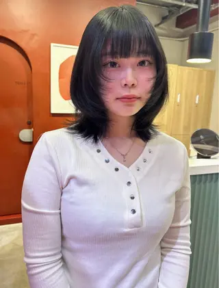 ミディアム 透明感×レイヤーカッ ト🌼kiraraのヘアスタイル