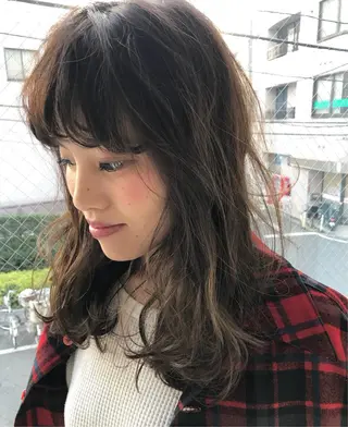セミロング カラー 岡崎勇人/レイヤー/ 韓国/ケラチンTRのヘアスタイル