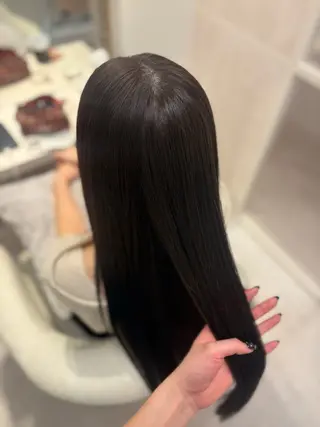 ロング カラー VEYY.nagoya所属・みゅう／韓国：網紅： トレンドヘアのヘアスタイル