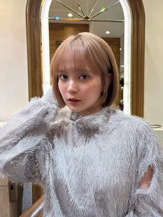 ミディアム カラー/縮毛/ MINX 小野瀬隼のヘアスタイル