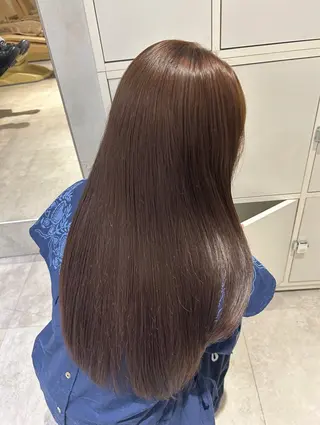 セミロング カラー Rina🎀艶髪 愛されモテベージュのヘアスタイル