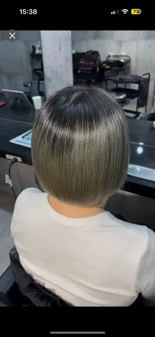 ミディアム 溝渕朋也 /髪質改善ストレートのヘアスタイル