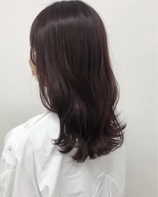 セミロング カラー ヘアアレンジ 酸性縮毛矯正🧴韓国 レイヤー/髪質改善のヘアスタイル