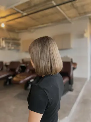 ミディアム cuore/ みく/艶カラーのヘアスタイル