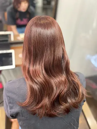 セミロング カラー 透明感カラー名駅 名駅みゆのヘアスタイル