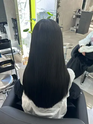 ロング なんば/透明感カラー 韓国ヘア/田之上千尋のヘアスタイル