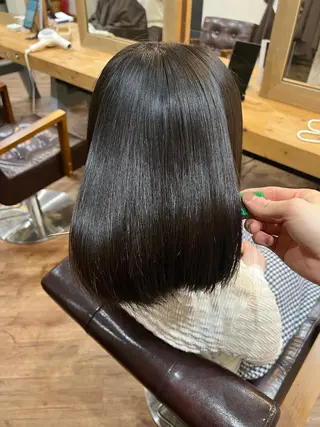 ショート パーマ little広島所属・縮毛矯正/髪質改善 予約はリクエストからのヘアスタイル