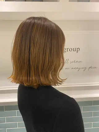 ミディアム 髪質改善レイヤー/ ボブたんの翔太のヘアスタイル