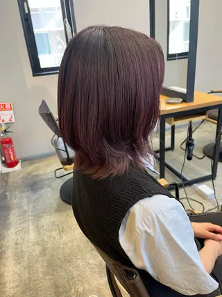 ミディアム カラー 🩷ハイトーン透明感 レイヤー🩷ユリカのヘアスタイル