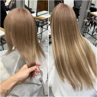 ロング KEISUKE/ 艶カラー🧡エクステのヘアスタイル