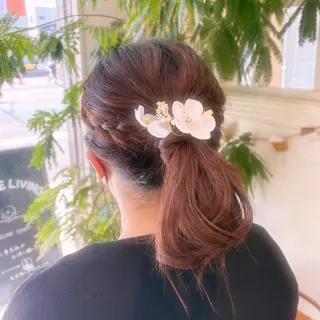 ヘアアレンジ えんどう ゆめはのヘアスタイル