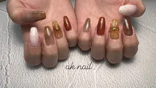 ロング ネイル ak nail .のネイルデザイン