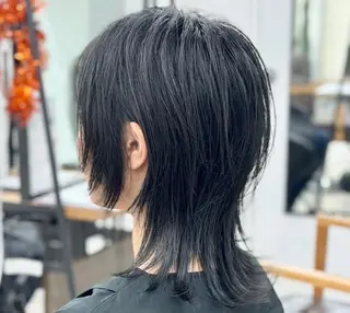 ミディアム 縮毛矯正＆ハイライト 特化　須永🐶のヘアスタイル