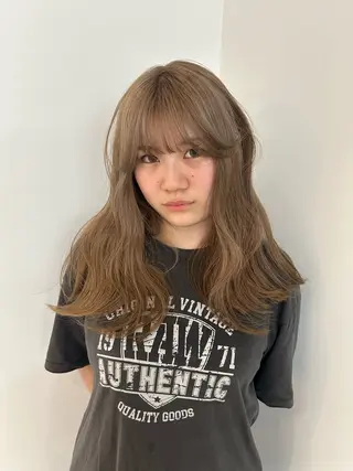 ロング カラー 大阪梅田/ イマムラミヅキのヘアスタイル