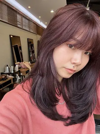 カラー ボブ/ミディアム 親しみやすさ/さくらのヘアスタイル