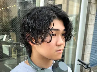 ミディアム パーマ メンズ ツイスパ/メンズ パーマ/歩夢のヘアスタイル