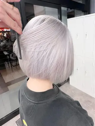 ミディアム ブリーチ指名🥇/ ボブ/HISAKIのヘアスタイル