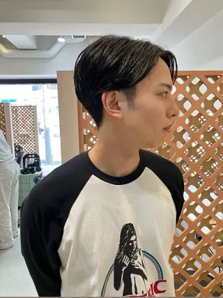 ショート パーマ メンズ 川間 将彦のヘアスタイル