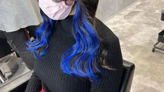 ミディアム カラー mimiiy梅田 中崎町ハイトーンのヘアスタイル