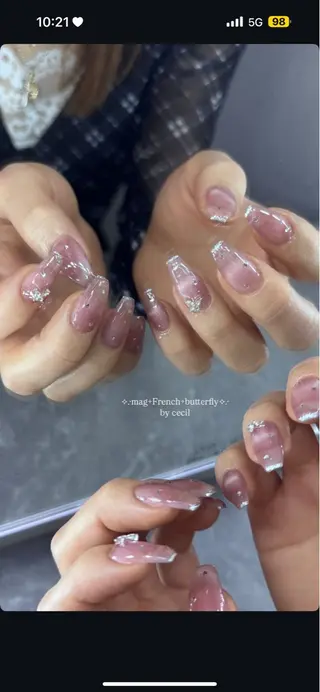 ネイル GRANDE大須 Cecil💜のネイルデザイン