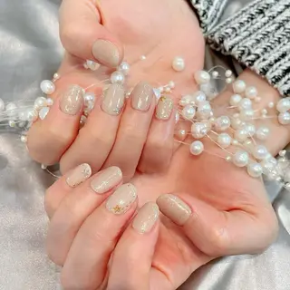 ネイル RAFFINE 月🦋🩵のネイルデザイン